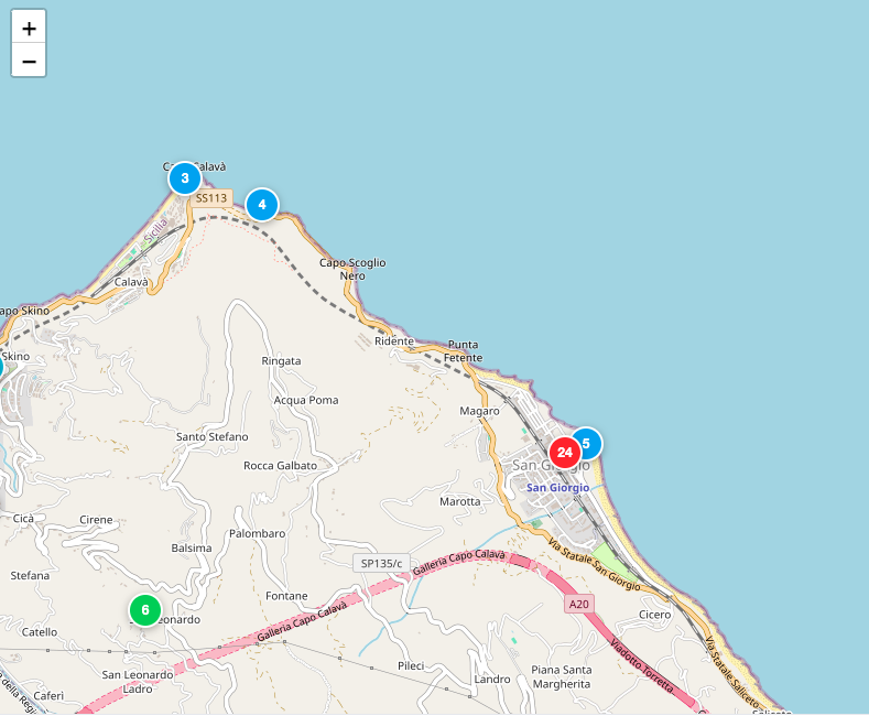 Mappa San Giorgio & Calavà